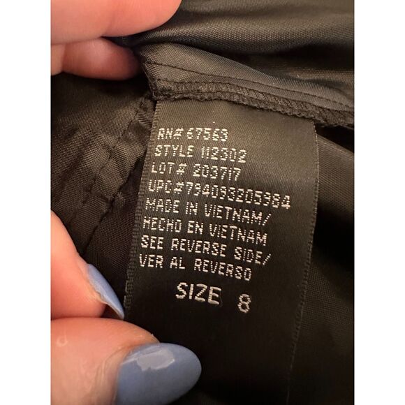 Whimsigoth Black Purple Midi Dress Size 8 - Picture 6 of 8